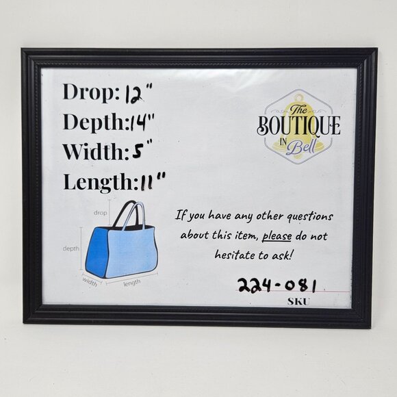 Catchfly Studios Serape Leather Tote Purse Shoulder Bag Southwestern Aztec NWT - Picture 11 of 16